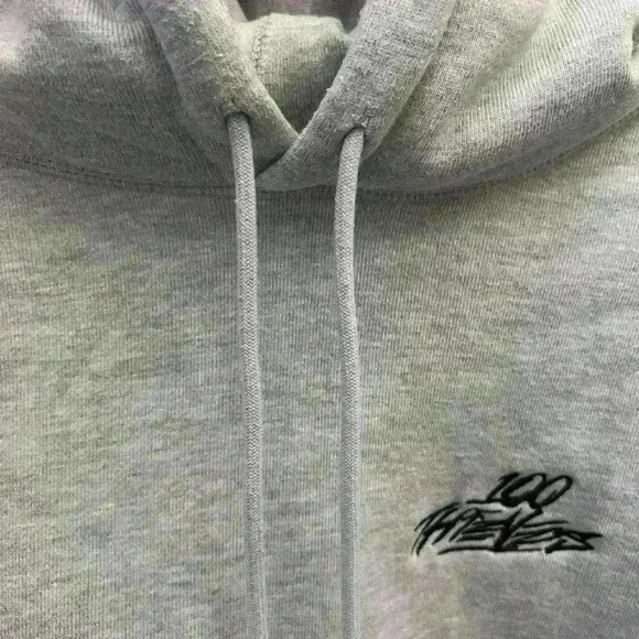 100 Thieves Foundations Hoodie in Gray Size XS - Picture 4 of 7
